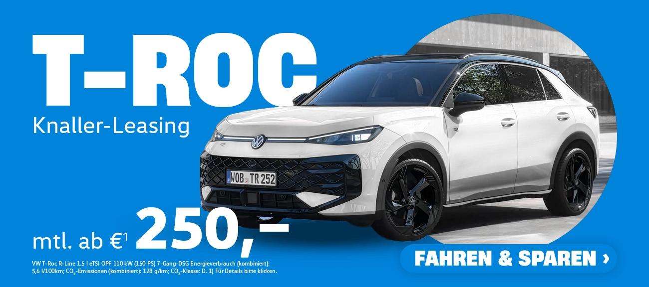 Der neue T-Roc für Privatkunden
