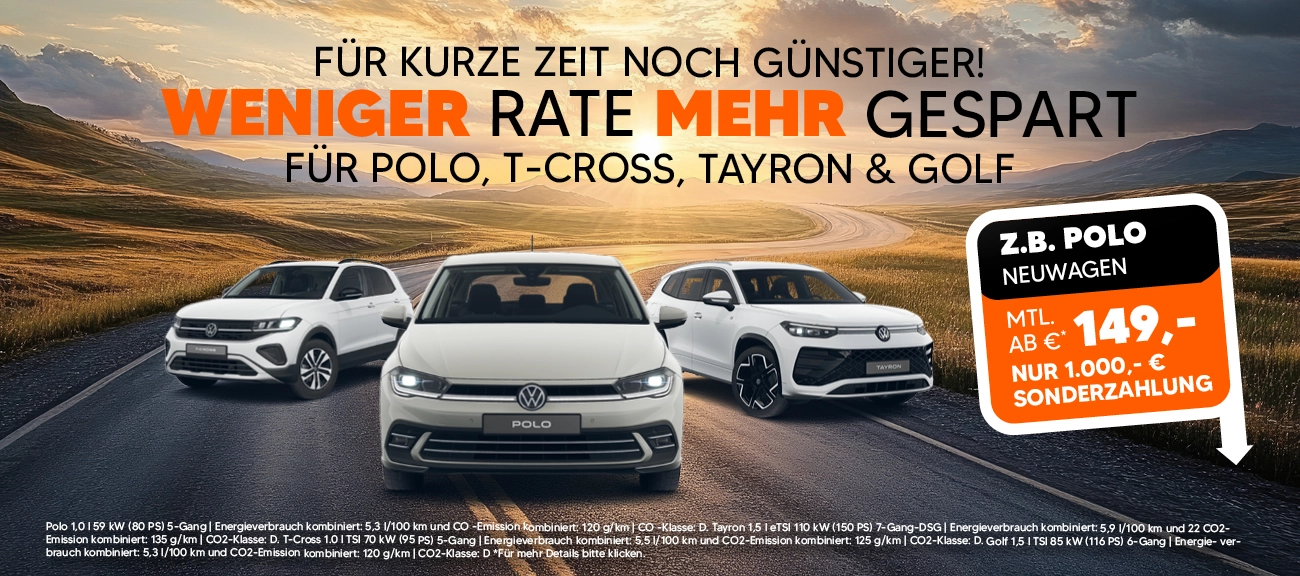 VW Plus Leasing Aktion